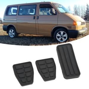 171721647 브레이크 가속 페달 패드 키트 고무 블랙 유연한 내마모성 교체 T4 트랜스포터 1990-2003