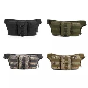 간편정리 방수코팅 밀리터리 등산힙색 경량 휴대용 수납 사이즈조절 트레일백