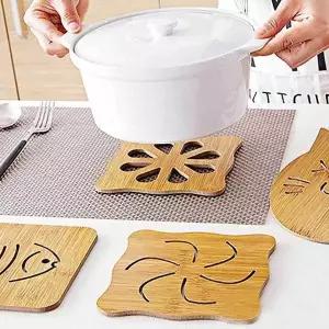 소 물고기 원목 받침대 냄비받침 주전자받침