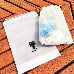 18x25cm 끈 파우치 반투명 pvc 사각