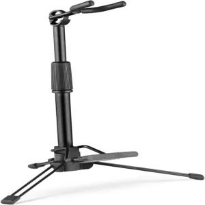 요약 접이식 디지털 관악기 스탠드 조절 가능한 금속 에어로폰 홀더 악기 블랙