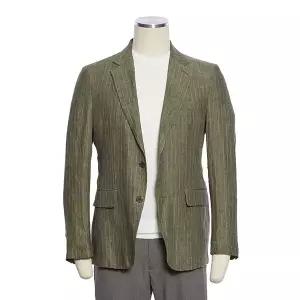 S/S 카키그린컬러 스트라이프 한여름 캐주얼 마자켓 RRJMBJ54A