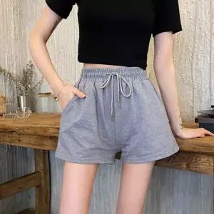 여성 홈웨어 데일리 스포츠 편안한 밴딩 반바지 여름 트레이닝 남자 여자 기능성 운동