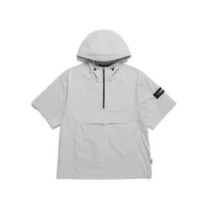 내셔널지오그래픽 NATIONALGEOGRAPHIC N242UFT941 아델리 경량 우븐 스트레치 반팔 아노락 ICE GREY N242UF