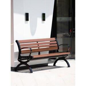 옥외용벤치 등받이 버스정류장의자 공원 알루미늄 GGTM 방부목 공원벤치 카페 광장 스티커