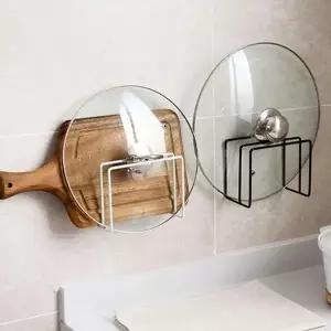 키친엘라 부착식 메탈 도마거치대 2단 뚜껑수납 1+1