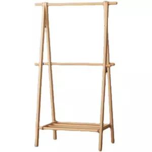 원목 스탠드 행거 심플 체리나무 옷걸이 통나무