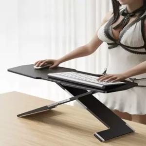 컴퓨터 키보드 거치대 플레이트 pc 마우스 받침대 슬라이드 높이조절 벽걸이 키보드거치대