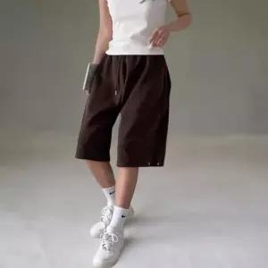 [신상오픈런]남녀공용 면혼합 스냅버튼 5부 밴딩 바지 무지컬러 (38541263)