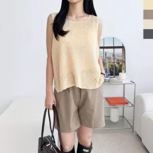 2L-PPT 1037 여자 썸머 하찌 언발민소매나시니트