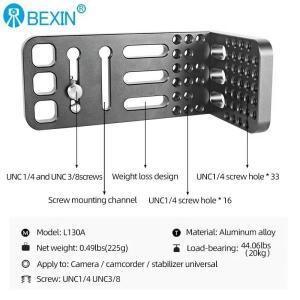 카메라용 퀵 릴리즈 플레이트카메라 비디오 스탠드 L 플레이트 퀵 전문 수직 촬영 지원