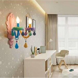 파스텔 벽등 샹들리에 아이방조명 아이방전등 믹스 촛불 파스텔조명 인테리어 조명