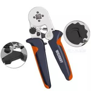 헬퍼툴 래칫 크림핑플라이어 커넥터결합 압착프레스 사각