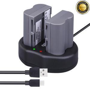 EN-EL3E EN 교체 배터리 니콘 D300 D90 카메라용 충전기 포함 2000mAh