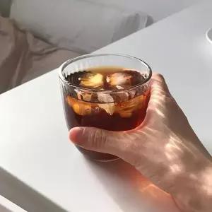 1+1 키친엘라 내열 강화유리 리플라인 데일리유리컵