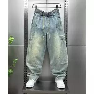 코아픽샵 남자 캐주얼 일자 키작남 배기 춘추 배기핏 긴바지 청바지 꾹3