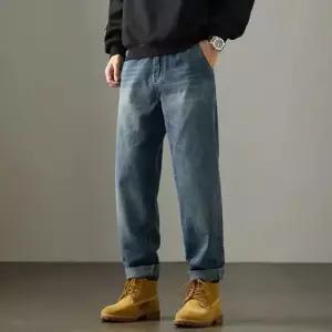 코아픽샵 팬츠 남친 캐주얼 빈티지 워싱 배기 배기핏 스트레이트 청바지 키작남 꾹1