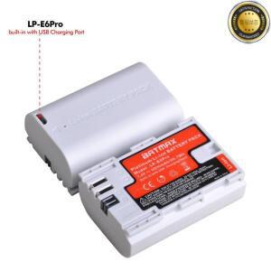 Batmax USB 충전 LP-E6 배터리 캐논 5D Mark II 7D 60D EOS R 카메라용 LP E6 2800mAh