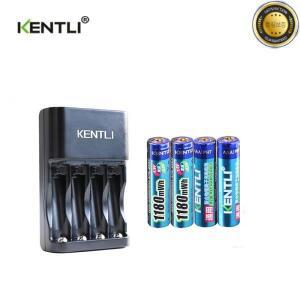 KENTLI 2-20개 1.5v 1180mWh aaa 리튬 배터리 충전식 + 시계 리모컨 장난감용 4슬롯