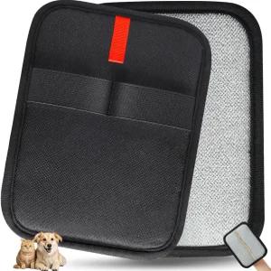 INABLUETWO 애완동물 털 제거 장갑 1개 재사용 가능한 정전기 반려묘 반려견 제거기 그루밍 소파 가구 카펫