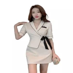 피부관리사유니폼 관리사 코디네이터 원피스 뷰티샵 단체복 마사지샵