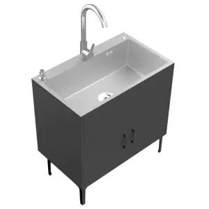 주방 싱크대 개수대 업소용 스테인리스 주택 가정용 이중홈통 소형 캐비닛