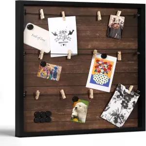 하우스러블 픽처 보드 사진 디스플레이 콜라주 프레임 폴라로이드 벽 장식 메모리 엽서 마그네틱 게시판