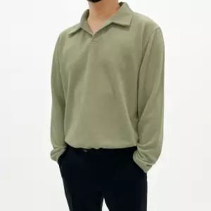 남자 남성 봄 가을 세미 오버핏 긴팔 무지 니트 카라티 캐주얼 빅사이즈 M~3XL 노빌 세미오버핏 카라티 