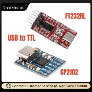 FT232RL FTDI Type-C-TTL 직렬 변환기 어댑터 모듈 Arduino 용 TTL 보드에 3.3V 5.5V CP2102 브레이크 아웃
