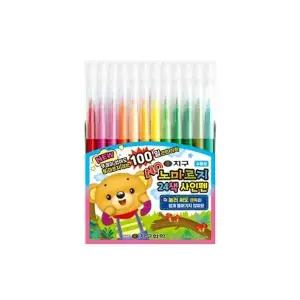 10000 노마르지사인펜 24색세트 지구화학/입학 졸업 어린이집 유치원