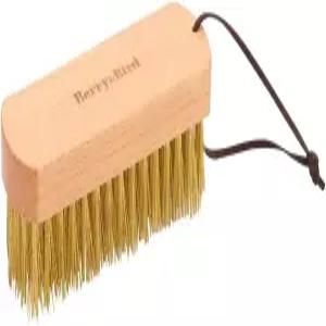 베리앤버드 황동 브러시 소가죽 랜야드가 있는 애쉬우드 프리미엄 와이어 정원 도구 청소용 헤비 듀티 녹