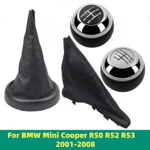 BMW 미니 쿠퍼 R50 R52 R53 2001-2008 기어 시프트 노브 게이 터 부츠 커버 케이스 레버 시프터 펜 자동차 액세서리