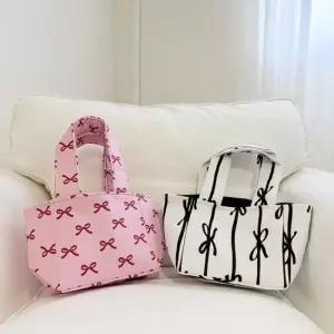 [라일리] Rly 발레코어 리본 토트백 2종 캔버스 캔버스백 패딩