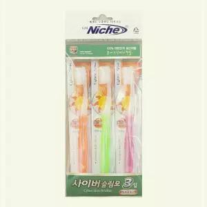 칫솔 사이버 틈새슬림모 위생적인 3개입 니치 슬림모 데일리 1WB81B243