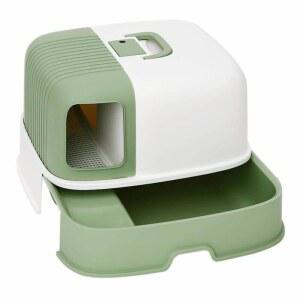 밀폐형 고양이 화장실 냄새차단 후드 자동화장실 탈취 복도식 형 냄새