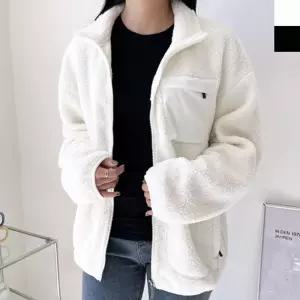 여자후리스자켓 여자 양털 후리스 뽀글이 집업 자켓 간절기 외투 1P