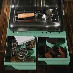 서랍형 넉박스 2구 슬래그 커피 대용량 서랍식 A 카페 넛박스 그라인더 원두 스틸 에스프레소 찌꺼기통 블랙