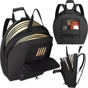 두꺼운 패딩 칸막이가 있는 알레민 22인치 심벌백 백팩 스트랩과 휴대용 손잡이가 더블 레이어 심벌 긱 및