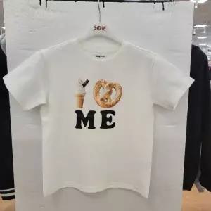 소이 HC22 프레첼 5부 쿨 양면 셋업티 여아 여름용 아이보리 박스핏 쿨 5부 셋업티  2