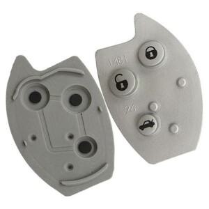 Keyecu 교체 3 버튼 Citroen Xsara C5 원격 키 Fob 용 고무 패드 매트