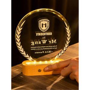 원목 LED 크리스탈 트로피 기념패 상패 시상식 공로패 감사패 제작용