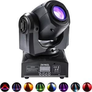 ZKYMZL 30W LED 무대 조명 DMX512 및 사운드 컨트롤 - 15가지 색상 8가지 고보 파티용 무빙 헤드 DJ