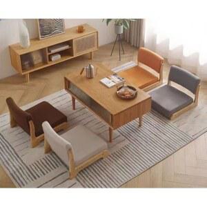 식 의자 좌식 조절 각도 돌출형 튼튼한 침대 원목 좌식테이블