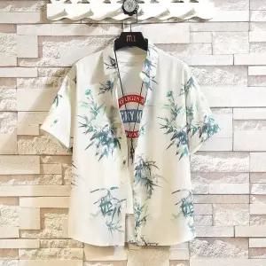 남사친 캐주얼 상의 반팔 데이트룩 솔리드 프린트 셔츠 빅사이즈 인기1