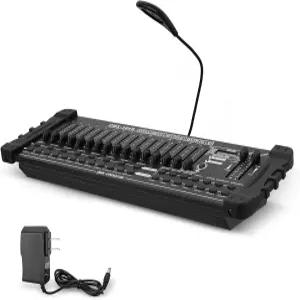 무빙 헤드 라이트와 호환되는 DMX 384 채널 조명 컨트롤러 DJ를 위한 MIDI 컨트롤이 있는 오퍼레이터 콘솔