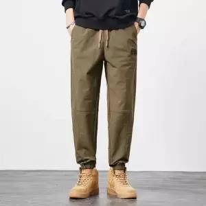 윈터솔져 바지 면 남친 조거 캐주얼팬츠 아웃도어 봄가을 데일리룩 면린넨 슬림핏 사계절 KUK3