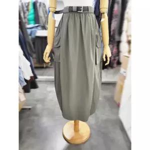 밸리걸 세이브존01 바스락 벨티드 카고 항아리 롱스커트 803790-1