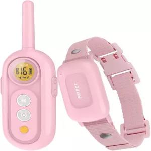 중형견용 PATPET 반려견용 쇼크 칼라 - 리모컨이 있는 반려견 트레이닝 소형견용 10-100파운드 충전식 IPX7