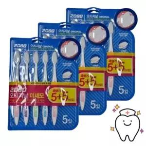 애경산업 2080 오리지날 미세모 칫솔 30개입