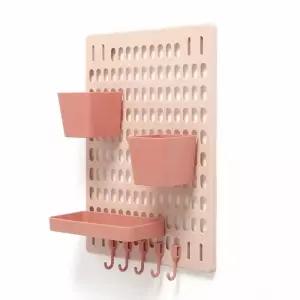 [라일리생활건강] Rly 페그 보드 선반 핑크 현관문선반 벽선반 인테리어